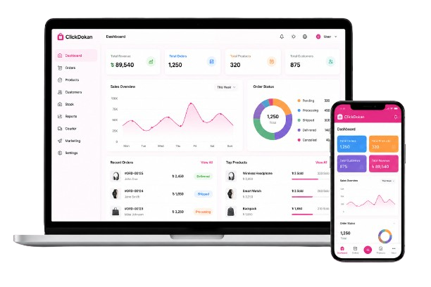 ClickDokan Dashboard